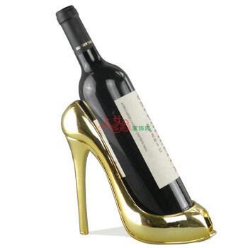 
                                                            勿忘客 创意红酒架摆件工艺品 客厅酒柜玄关装饰品家居摆设 GGX 高跟鞋酒架 金色款 高约20cm                
