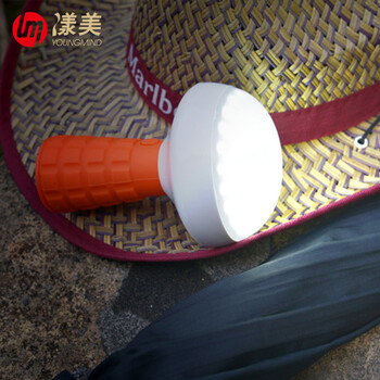 
                                        漾美led应急灯 充电户外帐篷野营家居 汽车维修手电筒 照明高亮车用 带磁吸频光红闪Z1 橙色                