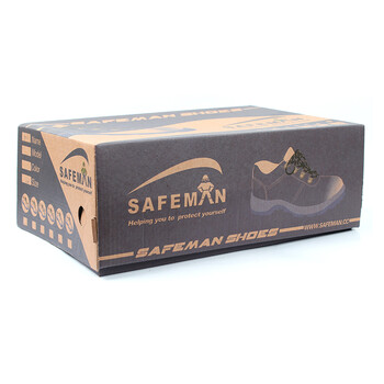 SAFEMAN君御 E6021安全鞋 劳保鞋 工地男女工作鞋 钢包头 防砸 防滑耐油 黑色 41