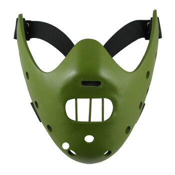仕彩 珍藏版电影主题面具 钢牙汉尼拔树脂面具 沉默的羔羊面具 军绿色
