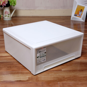 天马Tenma 抽屉式整理箱 可叠加塑料收纳箱 衣物储物盒FITS 小号F224*307*124