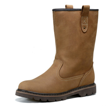 Avant-garde高筒靴真皮潮流男靴马丁靴男户外