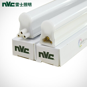 
                                        雷士照明 NVC LED灯管 T5支架 三基色日光灯条一体化节能灯具 LED7W/0.6米 暖白4000K                