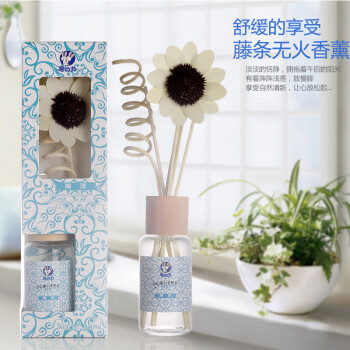 质真至美 空气清新剂 无火香薰精油套装室内房间香水香薰卧室家居藤条挥发熏香料助睡眠减压 樱花香型