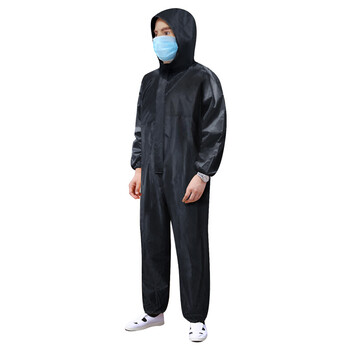 谋福 CNMF 多功能连体防护服防尘服防雨服防雨防水劳保雨衣带帽工作服 打磨工业农药喷防护服 XL-175