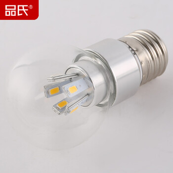 LED灯泡E27螺口led球泡灯3W5W调光节能高亮贴片灯珠光源 奶白5W白