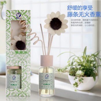 质真至美 空气清新剂 无火香薰精油套装室内房间香水香薰卧室家居藤条挥发熏香料助睡眠减压 樱花香型