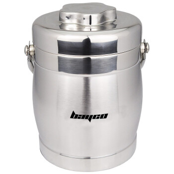 拜格BAYCO 不锈钢真空保温提锅具 1.5L鼓型饭盒BS4706