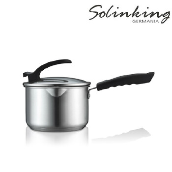 Solinking 德国不锈钢辅食迷你汤锅日本电磁炉通用不粘奶锅泡面