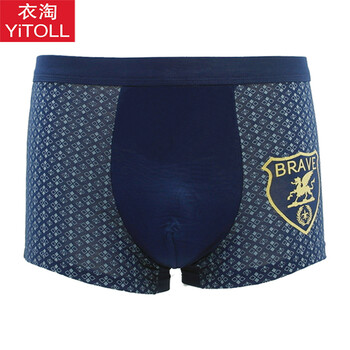 淘YiTOLL BRAVE烫金印花图案<em>内裤男 平角内</em>