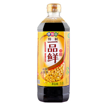 伊例家一品鲜酱油生抽1l特级 味极鲜凉拌汁调味品小瓶