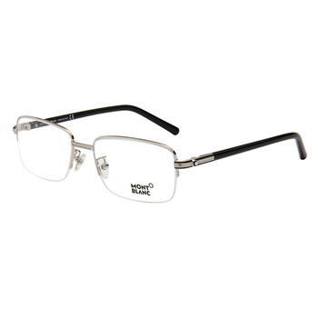 MontBlanc 万宝龙 男款银色镜框黑色镜腿光学
