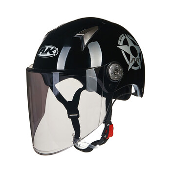 AK摩托车头盔电动车哈雷盔电瓶车夏天防晒防