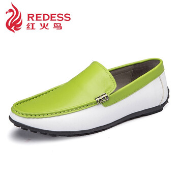 奥康红火鸟豆豆鞋男透气休闲鞋韩版套脚男鞋