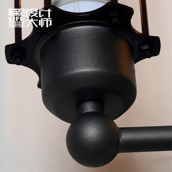 生活设计大师灯具美式乡村复古欧式简约现代楼梯走廊过道 长铁架双壁灯