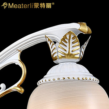蒙特丽 客厅走廊过道床头壁灯9359-B 欧式田园仿云石灯具(B) 1头(不带灯泡)