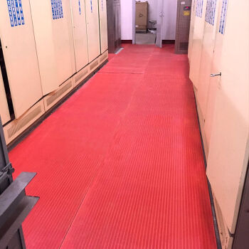 爱柯部落 绝缘垫 耐高压<20000V橡胶垫1m×5m×6mm配电室绝缘橡胶板绝缘胶皮耐磨耐压防滑 红色 可定制 110258