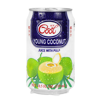 椰子水泰国进口饮料 冰酷ice cool果肉椰子汁 泰式椰汁椰奶 冰镇解暑