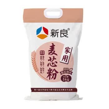 新良家用麦芯粉  烘焙用馒头 包子 饺子 面条 烙饼用小麦粉中筋面粉 5kg