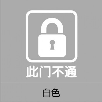 标牌玻璃贴墙贴纸禁止吸烟宠物拍照外带食物同行免进 此门不通白色 小