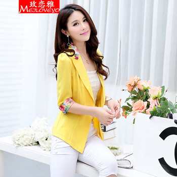 玫恋雅2014小西服女<em>外套</em>新款春夏装韩版修身