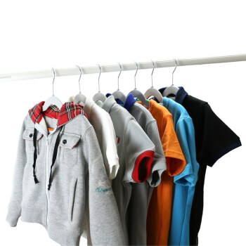 衣有所爱 儿童衣架衣撑 婴儿衣挂衣服撑子 小孩童装宝宝小小衣架 橙色 30个