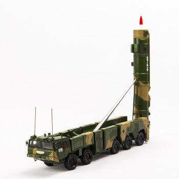 军创东风21d/c导弹车模型合金仿真火箭炮发射车军事摆件1:35 df-21d