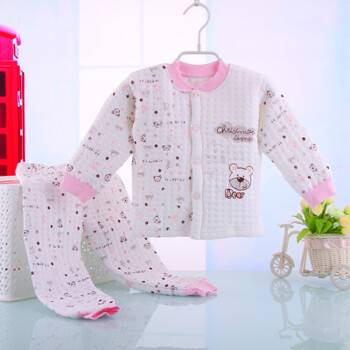 2015新款冬季0-1岁婴儿内衣套装小宝宝保暖内