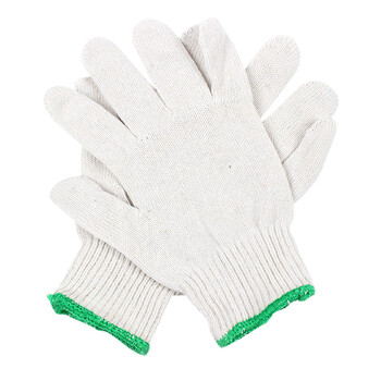 君御 71045 450克线手套棉纱手套耐磨耐用透气劳保手套 白色 均码 24cm*20双/扎