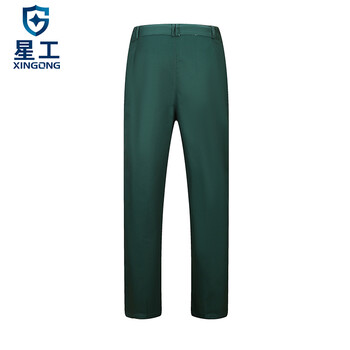 星工（XINGGONG）工作服套装 春夏秋冬电焊工厂车间电力汽修工装 耐磨长袖劳保定制 175深绿XGZ-4