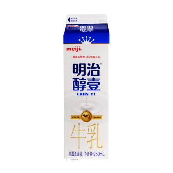 明治meiji 醇壹 牛奶 950ml