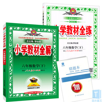 《薛金星小学教材全解全练六年级下册数学全套