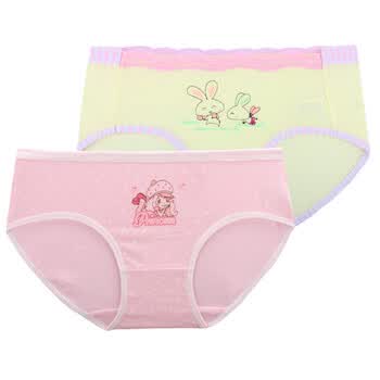 爱莉儿&欧萝拉发育期<em>少女舒适</em>中腰<em>内裤</em>三角平