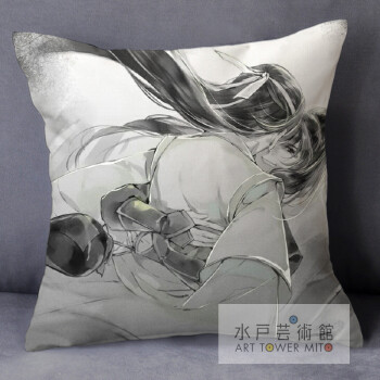 魔道祖师cos周边同款抱枕定制 蓝忘机魏无羡靠垫背床头生日礼物品