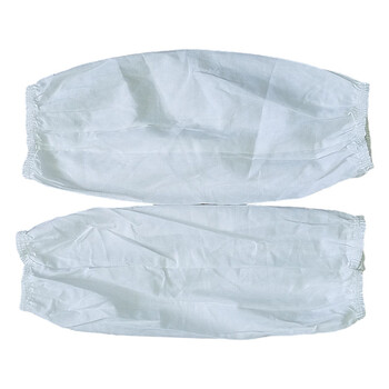 路宁 厨师白色棉套袖 厨房套袖 38cm  10副