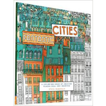 英文原版 Fantastic Cities梦幻城市：涂色书