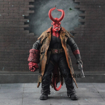 mezco蚂蚁地狱男爵 hellboy地狱男孩6寸可动人偶国产散货 完全体袋装