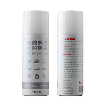 
                                        爱之馨 东芝TOSHIBA光蓓净日本原液进口光触媒新房装修家具去除甲醛苯tvoc150ML                
