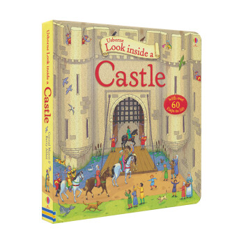 看里面低幼系列 城堡 英文原版 Look inside a Castle 科普纸板翻翻书4-6岁儿童