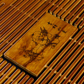 
                                        宁不凡 柯木茶盘功夫茶托盘 抽屉储水式排水式两用茶海 54*33*6 橡木色                