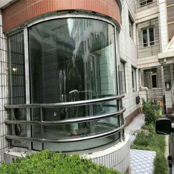 圆弧阳台窗定制 异形断桥铝窗户 异形阳台 封阳台