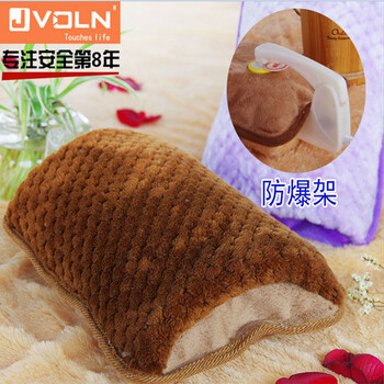 捷威JVOLN 热水袋 充电暖手宝暖水袋电暖宝电热宝暖手袋电暖袋 红色