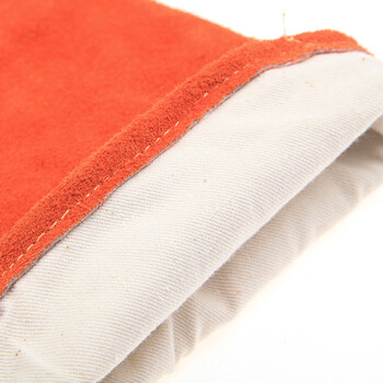 新越昌晖劳保手套 电焊手套焊接焊工手套牛皮隔热耐磨耐高温加厚单副装B11442