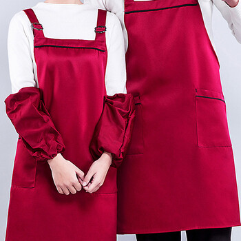 科力邦（Kelibang） 围裙 工厂防水防污围裙 服务员工作服实验室生产车间工作服 KB2002 红色