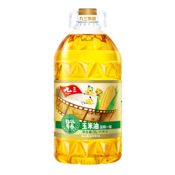 九三 食用油 非转基因 致青春系列 5L玉米油（九三出品甄选好油）,降价幅度2.9%