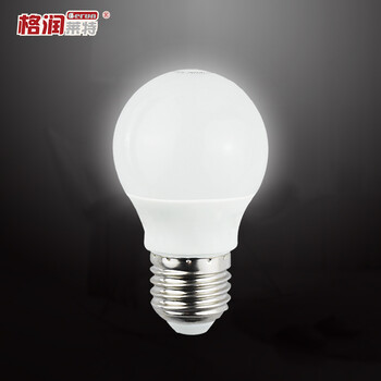 
                                        格润莱特(GERUN)led灯泡球泡节能灯泡E27E14螺口灯头 白光暖光高亮省电台灯吊灯筒灯光源 E27灯头 3W 正白光                