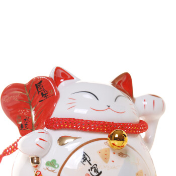 招财猫摆件 大号陶瓷存钱罐储蓄罐 店铺开业办公室家居创意礼品 风生水起