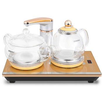 新功全自动上水电热水壶 玻璃茶具消毒锅 电茶