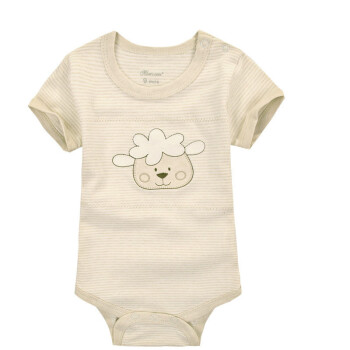 0-1-2岁婴儿连体衣新生儿衣服短袖三角哈衣爬