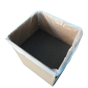 谋福 CNMF 8263 灰色吸附棉 工业吸油棉吸油垫 吸液棉  吸油毡 100片/箱（灰色款 尺寸： 40cm*50cm*3mm）